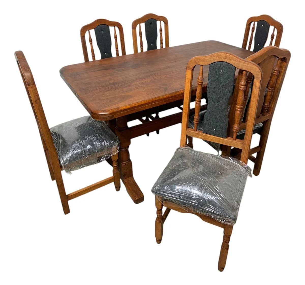 Comedor 1.60m — 6 Sillas Tapizadas